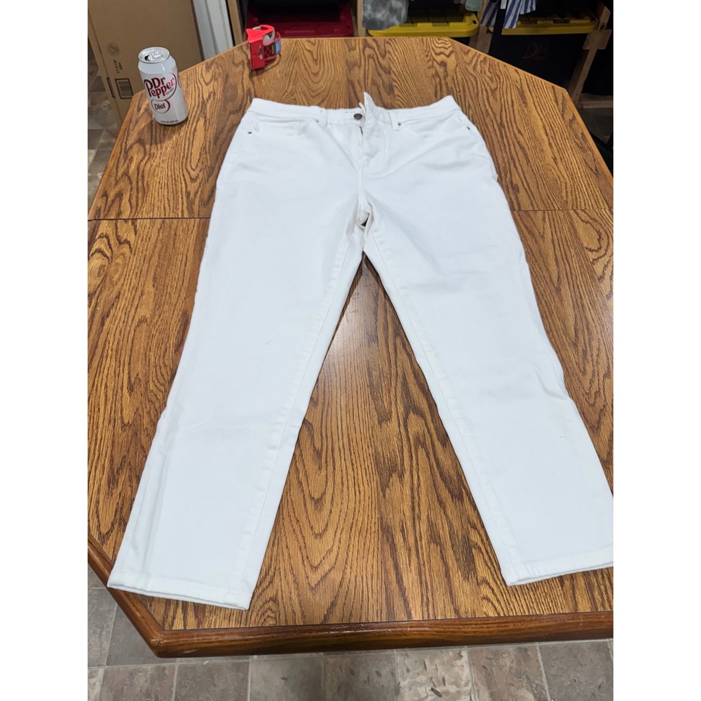 ANA A New Approach White High Rise Skinny Ankle Jeans Womens 10P Petite